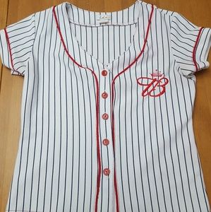 Budweiser baseball button down